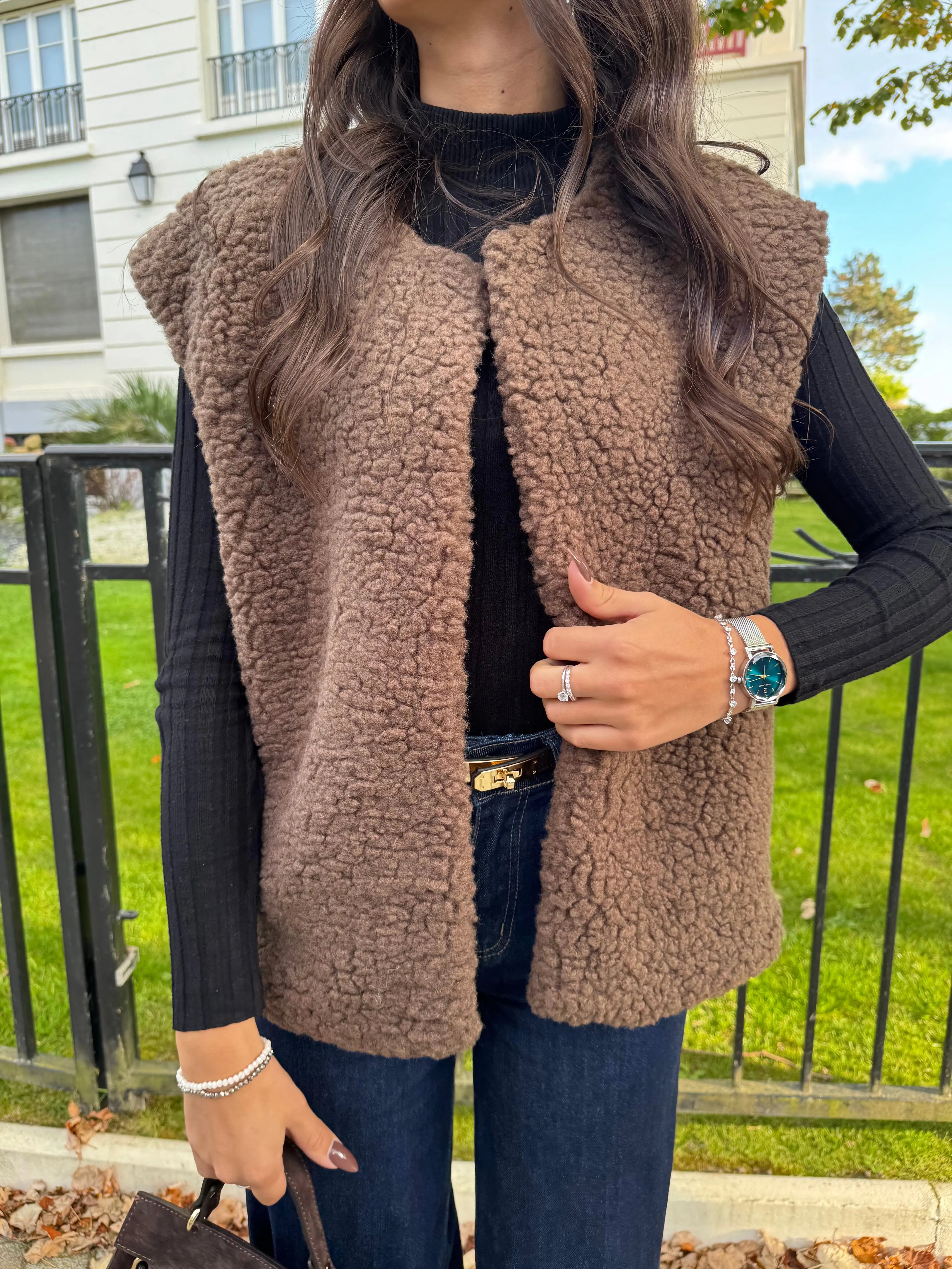 Veste mouton sans manches DS.Sélection